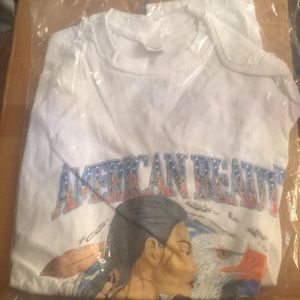 Sz XL Hanes t-shirt with iron on